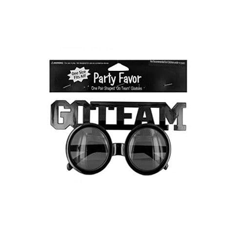 Go Team Shaped Party Glasses