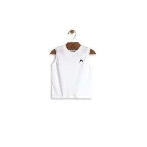 Simple White Sleeveless For Girls (1- 3 Years)