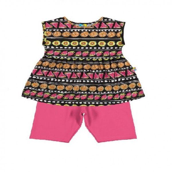 Sleeveless Tops Summer Dress With Fruit Design For Girls