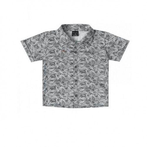 Summer Gray Casual Polo Shirt For Boys