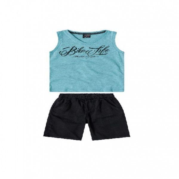 Blue Tank Top And Short Set Clothes For Boys