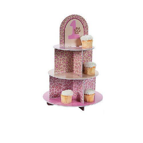 1St Birthday Cheetah Cupcake Holder