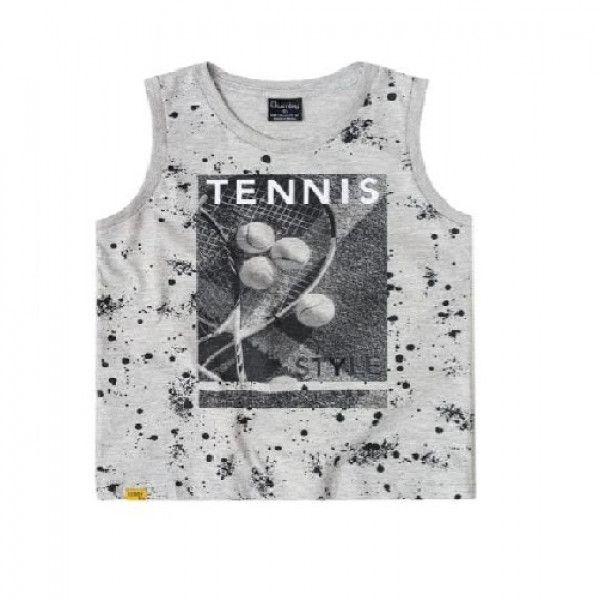 Tennis Style Design Sleeveless Shirt For Boys