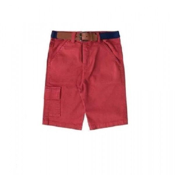 Boys Red Cargo Short