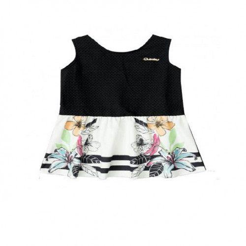 Black And White Floral Dress For Girls