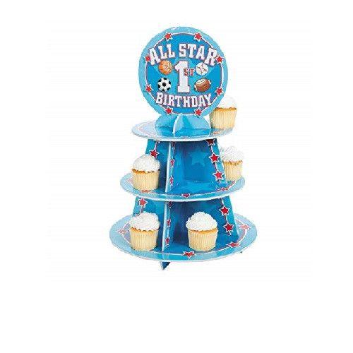 1St Birthday All Star Cupcake Holder