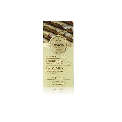 Venchi White Chocolate Hazelnut 110G