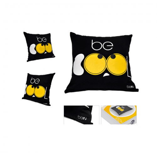 Cushion Cover – Be Cool (Black & Yellow)