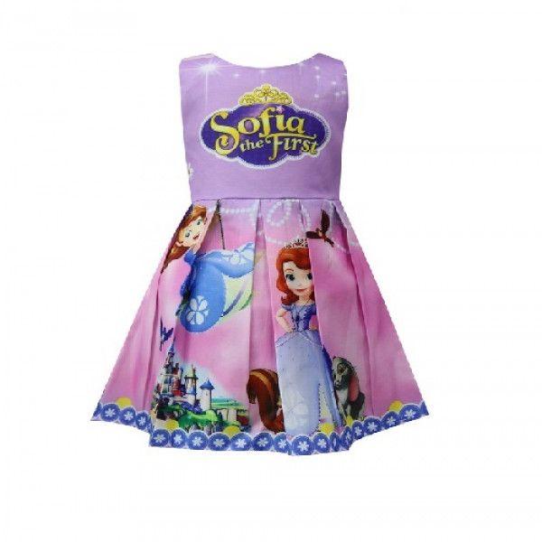 Disney Sofia The First Casual Costumes Purple Dress