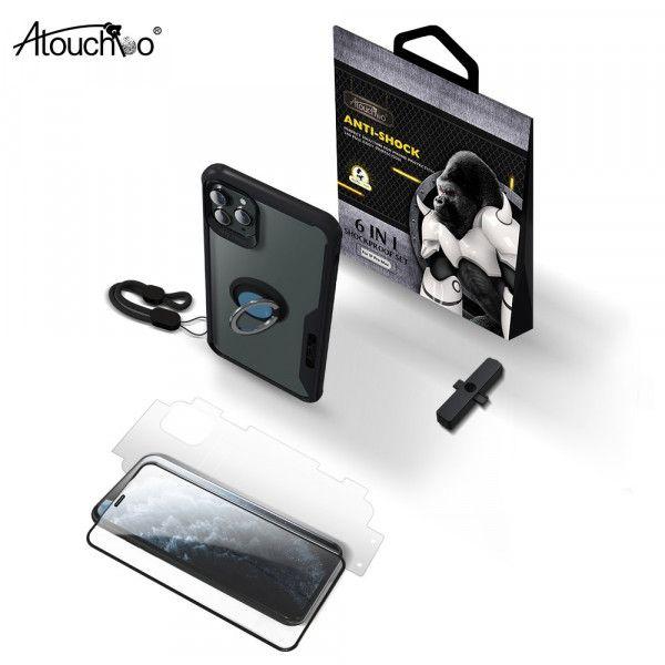 Atouchbo 6 in 1 Shockproof Set for iPhone 11 Pro