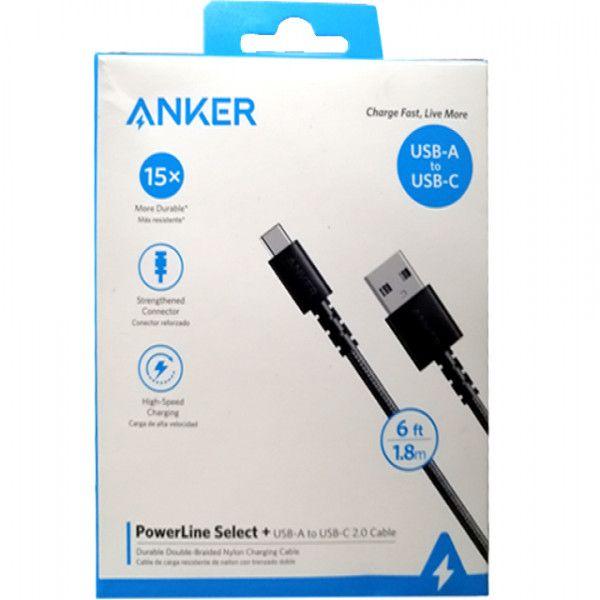 Anker Powerline Select+ Usb-A To Usb-C 2.0 Cable - 6Ft