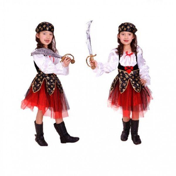 Pirate Costume For Girl 2 (Without Sword)