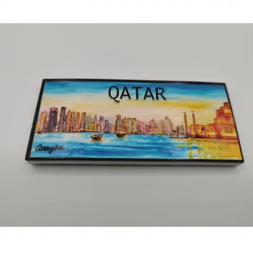 Stone fridge magnet skyline rect