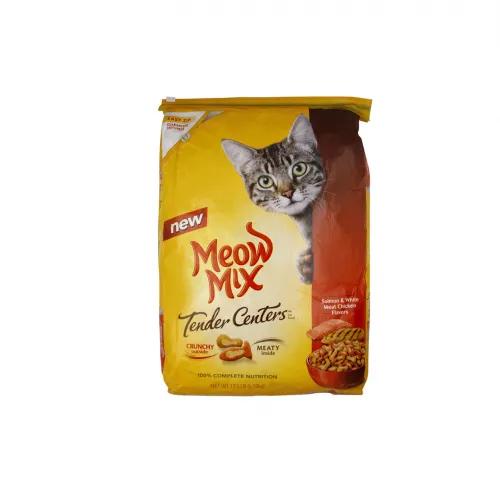 MEOW Mix Cat Food Centrs Salm Wht Chk 38