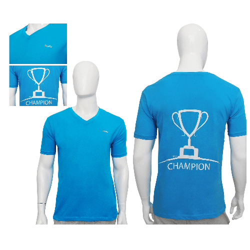 T–Shirt – Be A Champion – Turquoise