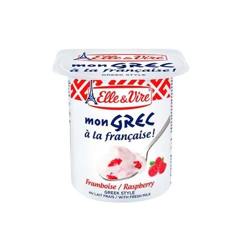 Elle & Vire Greek Style Dessert Raspberry 125G