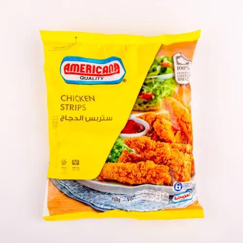 Americana Chicken Strips Plain 750Gm