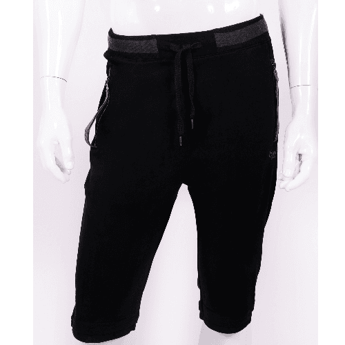 Cotton Bermuda Shorts - Black