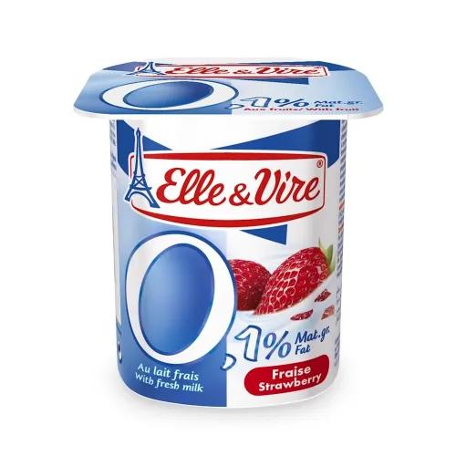 Elle & Vire Yoghurt Light Strawberry 125G