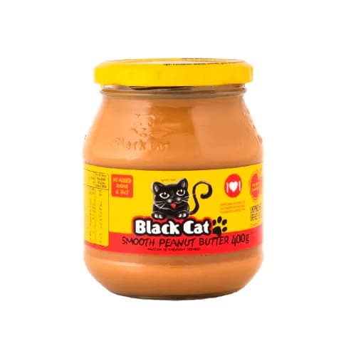 Black Cat Peanut Butter Smooth (No Sugar & Salt) 400G