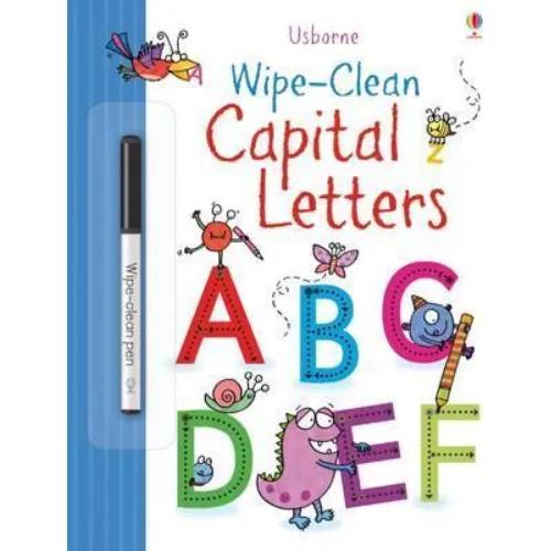 582632 Wipe-clean Capital Letters (Paperback) By Greenwell, Jessica Illustrated By Scott, Kimberley