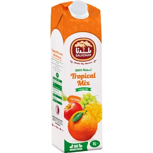 Baladna Juice Tropical Mix Long Life 1L (عصير الخليط)