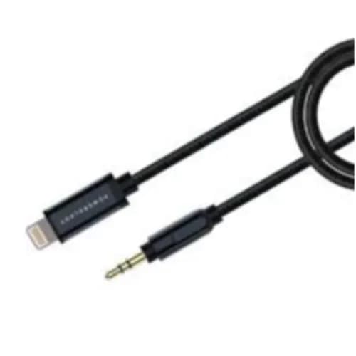 Powerology Aluminum Braided Lightning To 3,5Mm Aux Cable 1,2M - P12Laugy