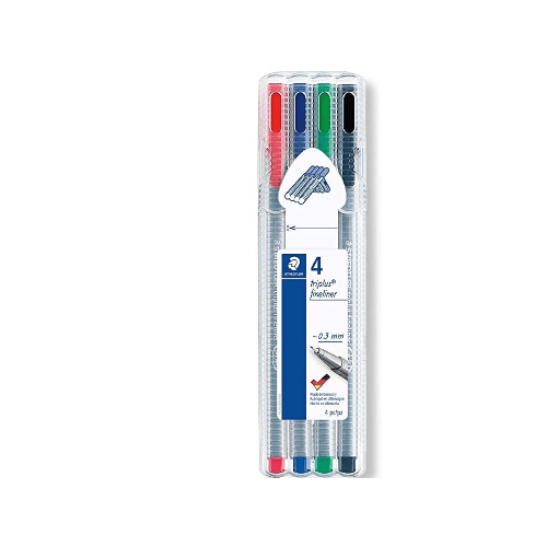 Staedtler Fineliners Triplus 4 Colours - Nr334b4