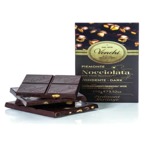 DARK CHOCOLATE HAZELNUT BAR 100g