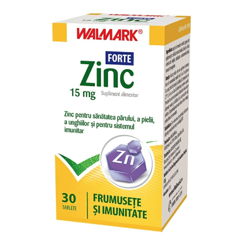 Walmark Zinc Food Supplement 15Mg 30 Tablets