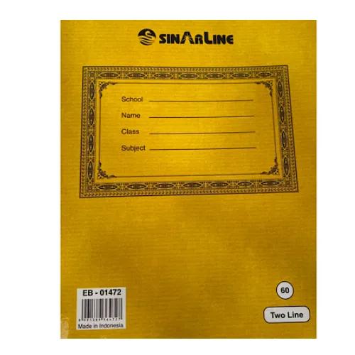 Sinarline 2 Ruled English Notebook 60 Sheets EB-01472