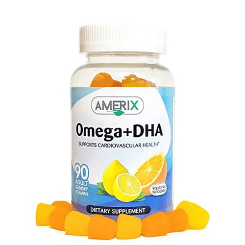 Amerix Omega+Dha Supports Cardiovascular Health 90 Adult Gummies No.2485