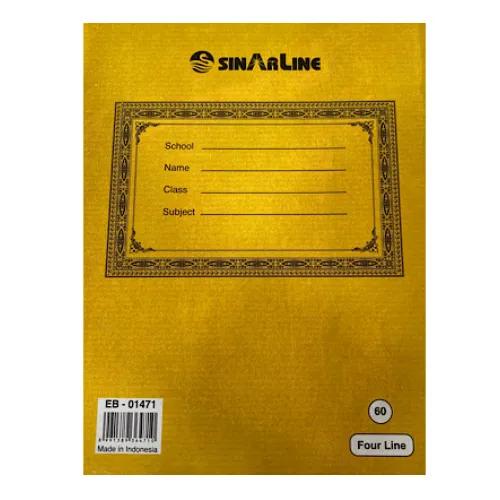 Sinarline 4 Ruled English Notebook 60 Sheets EB-01471