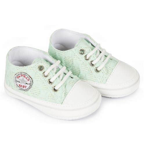 Baby Girl Shoes (White & Green)