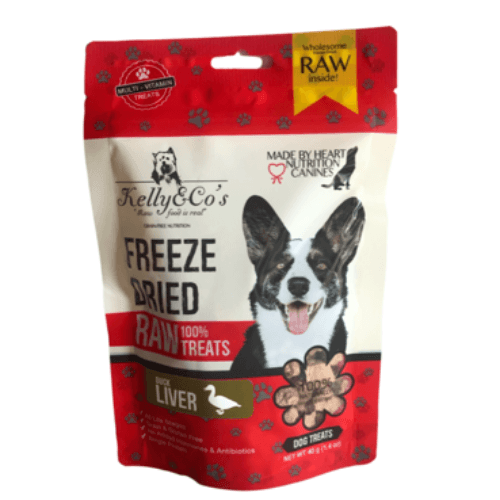 Kelly And Cos Dog Raw Treats Duck Liver 40 Gm