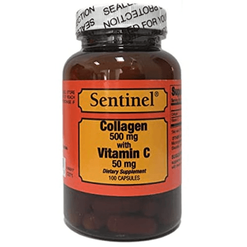 Sentinel Collagen 500 Mg With Vitamin C 50 Mg 100 Capsules No.2497