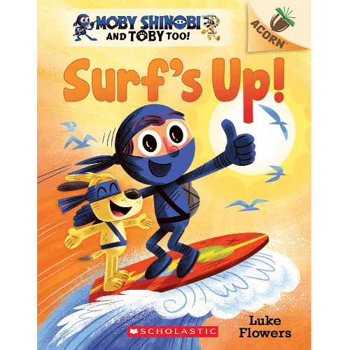 547528 Surf's Up!: An Acorn Book (Moby Shinobi and Toby, Too! #1), Volume 1 (Trade Paperback / Paperback) Illustrated by Flowers, Luke