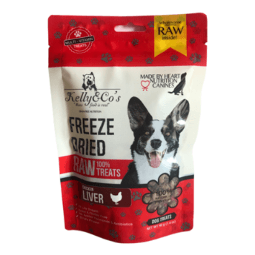 Kelly And Cos Dog Raw Treats Chicken Liver 40 Gm