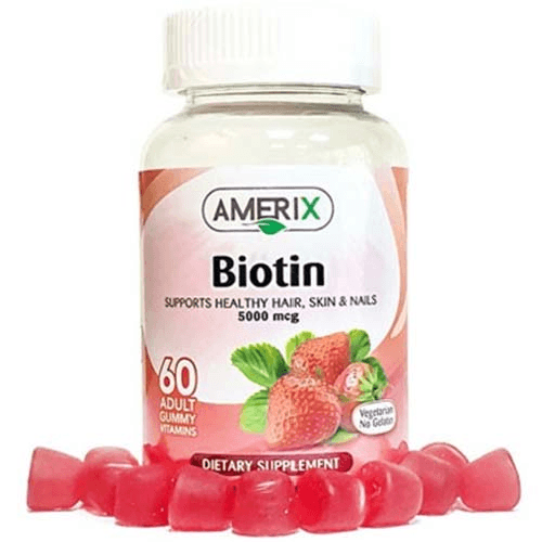 Amerix Biotin Supports Healthy Hair, Skin & Nails 60 Gummies No.2561