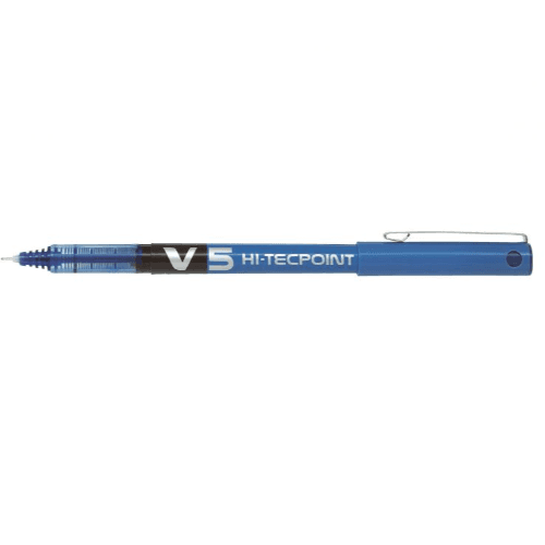 Hi-tecpoint V5 Liquid Ink Rollerball Pen Fine Tip Blue - 720