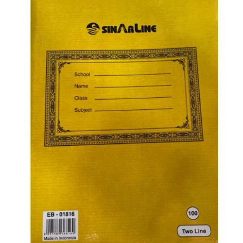 Sinarline English Notebook 2 Lines 100 Sheets , Eb-01816