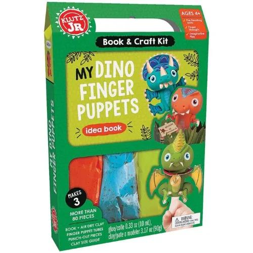 355284 My Dino Finger Puppets (Mixed media product / Mixed Media, Contains 1 Paperback / softback and 1 Other merchandise) By Editors of Klutz