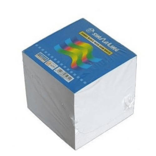 Sinarline LL02344 Memo Cube White Paper, 870 Loose Sheets