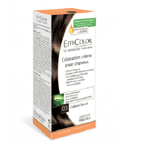 Effi Color Coloration Creme Pour Cheveux 03 Chatain Fonce