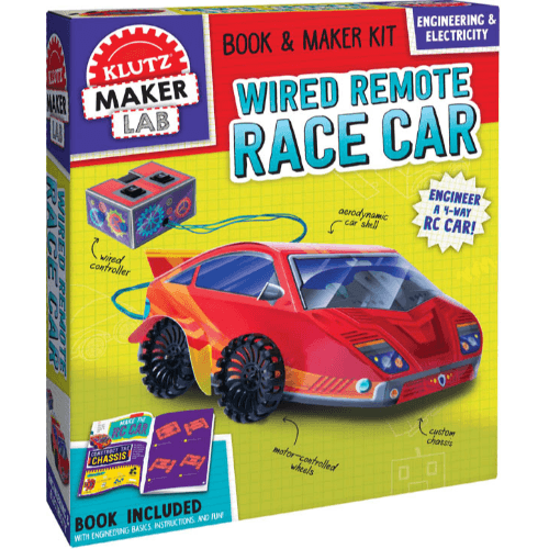 271256 Wired Remote Race Car (Mixed media product, Klutz Maker Lab Book & Maker Kit) Created by Klutz