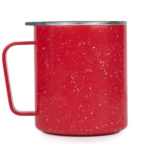 12oz VI Camp Cup - Red Speckle - Slide Lid