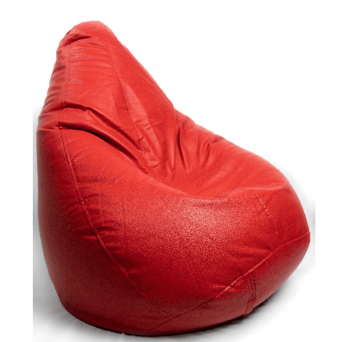 Bean Bag Leatherette Jumbo- Red