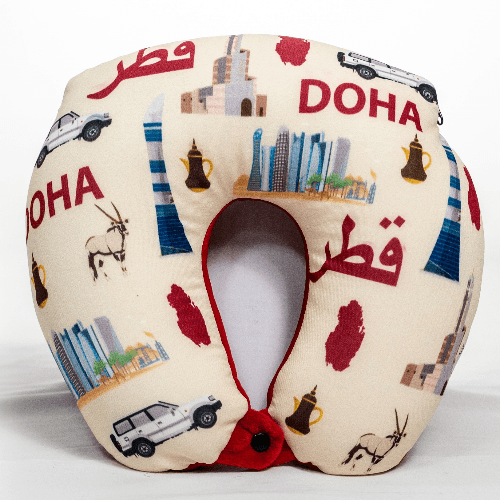 U Neck Pillow Printed Doha