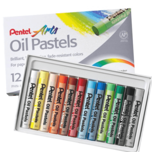 Pentel Oil Pastels - 12-color Set - Phn-12