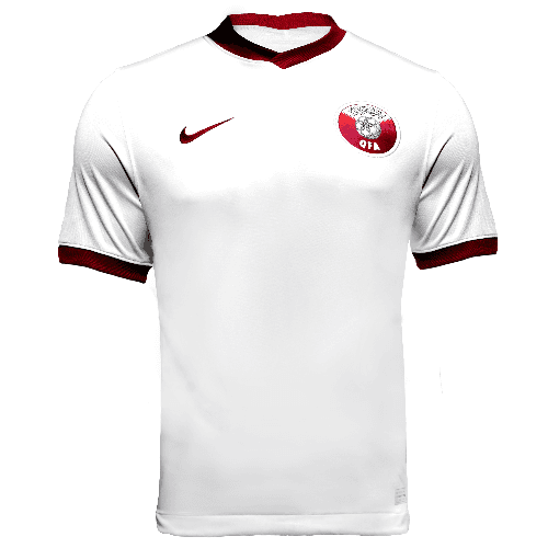 Qatar Mens White 2020 Nike Away Kit Small